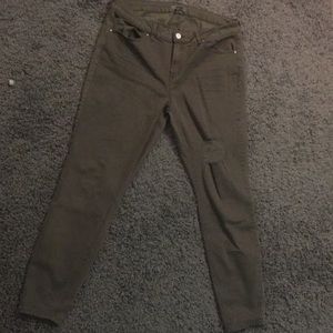 Olive green jeans